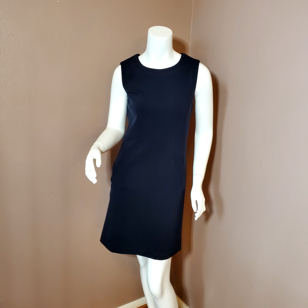 DIANE von FURSTENBERG Carpreena blue-black Ponte knit dress size 2